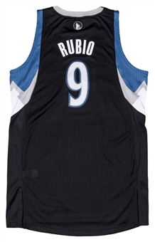 2011-2012 Ricky Rubio Game Used and Photo Matched Minnesota Timberwolves Rookie Season Road Jersey (Equipment Manager LOA & Resolution Photomatching)